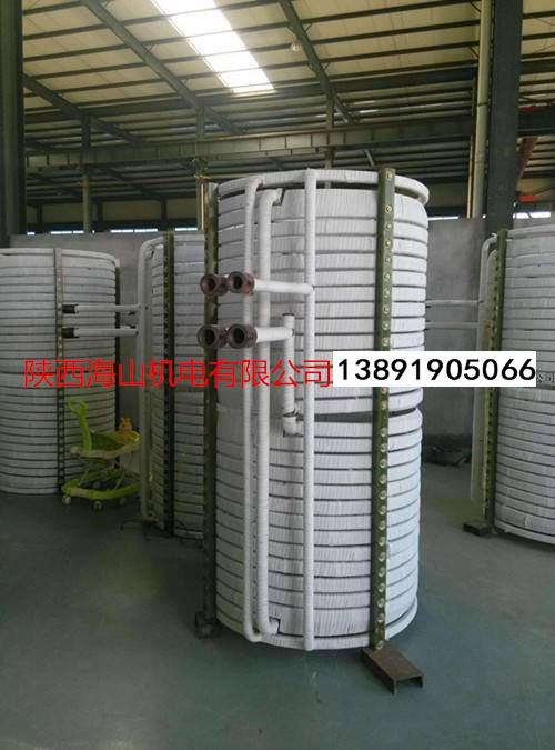 海山电炉中频炉线圈涂抹耐火胶泥