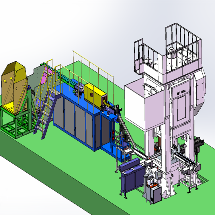全自动感应加热生产线