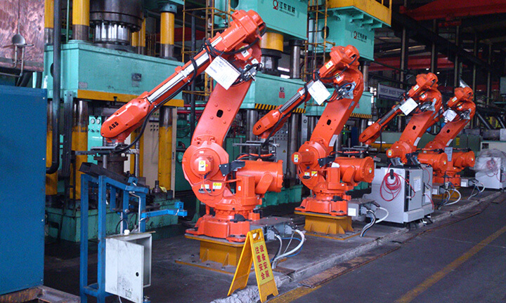 智能化的中频加热炉生产线