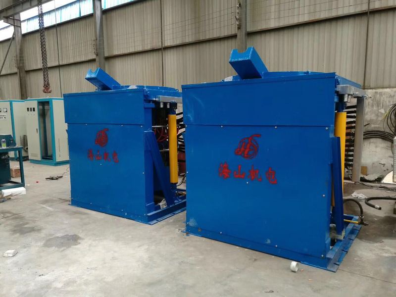 1吨钢壳中频熔炼炉